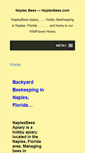 Mobile Screenshot of naplesbees.com